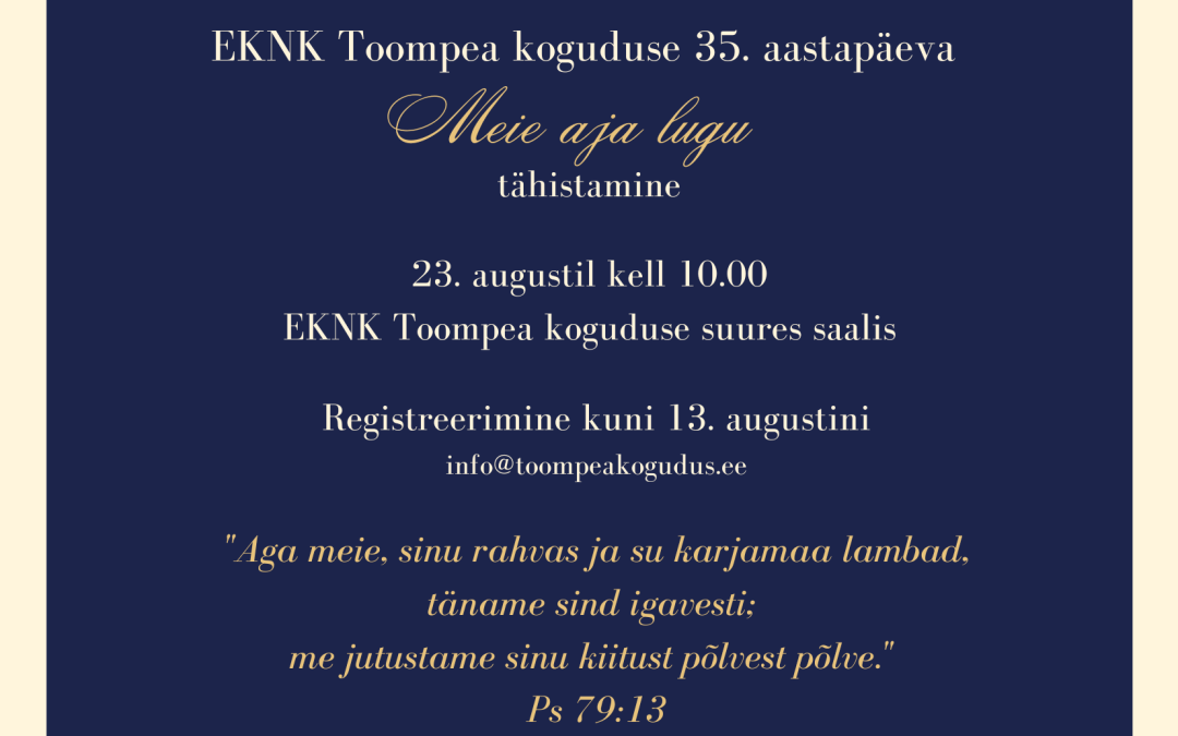 Toompea koguduse 35. aastapäev